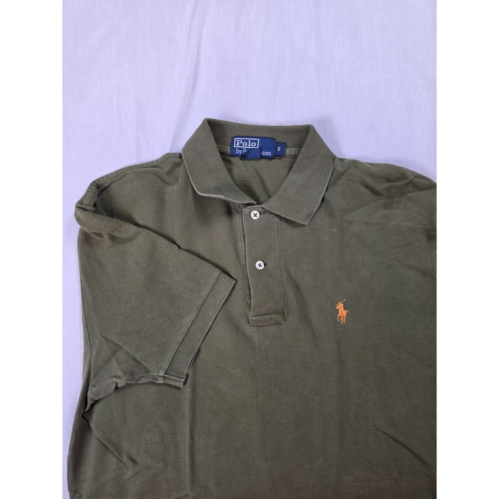 Polo Ralph Lauren Mens Small Olive Green Short Sleeve Classic Pony Polo Shirt